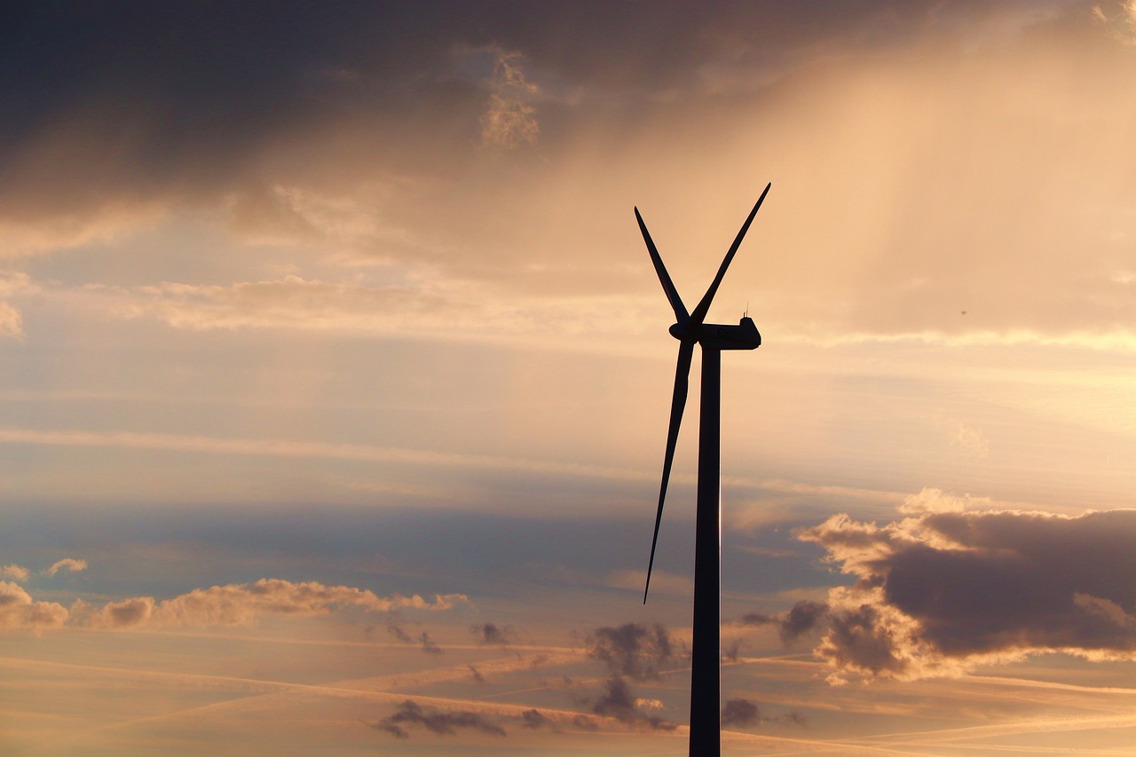 Turbina wiatrowa, fot. Pixabay