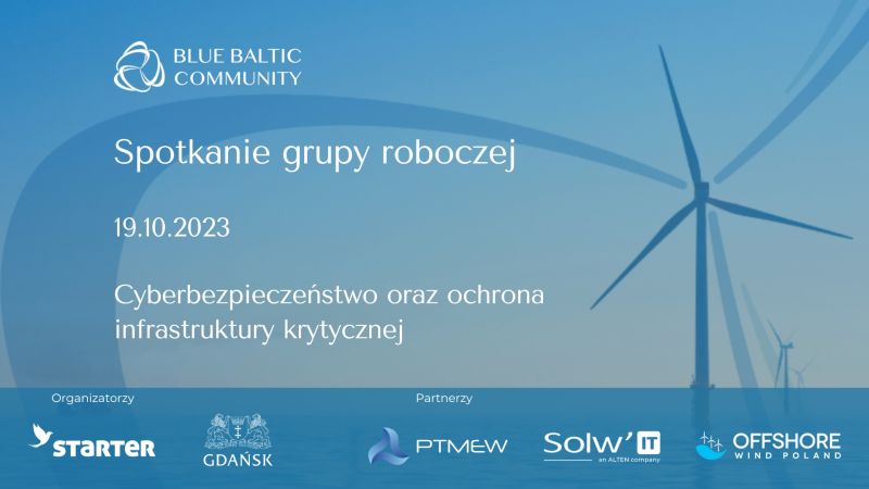 Blue Baltic Community: Cyberbezpieczeństwo i ochrona infrastruktury krytycznej