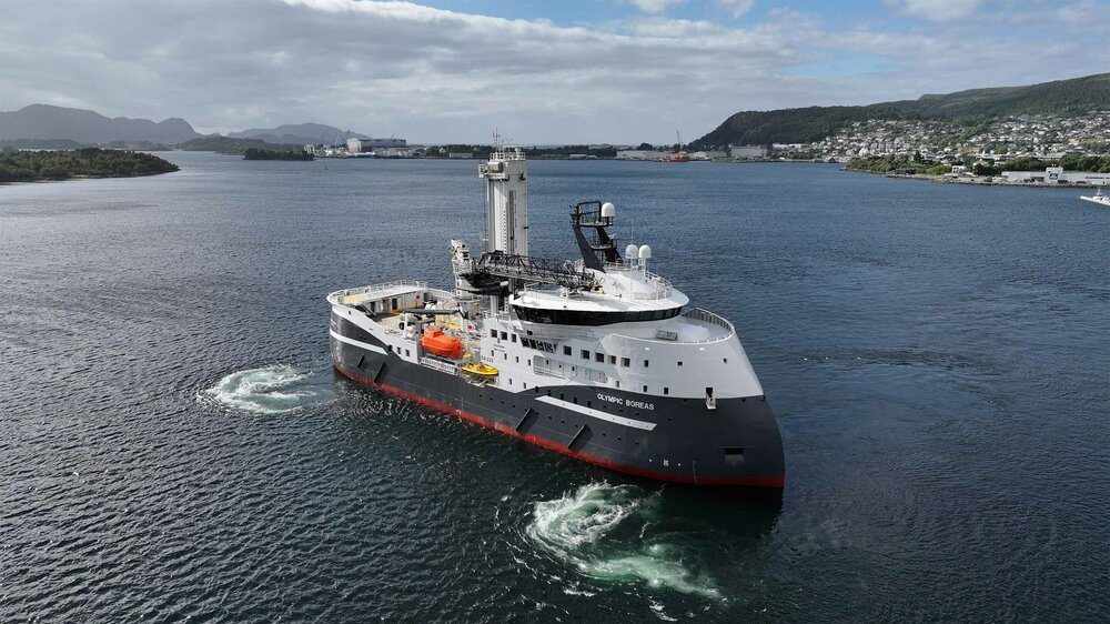 Olympic odebrał pierwszą jednostkę CSOV, której kadłub powstał w Polsce CSOV Olimpic Boreas, fot. Ulstein Verft