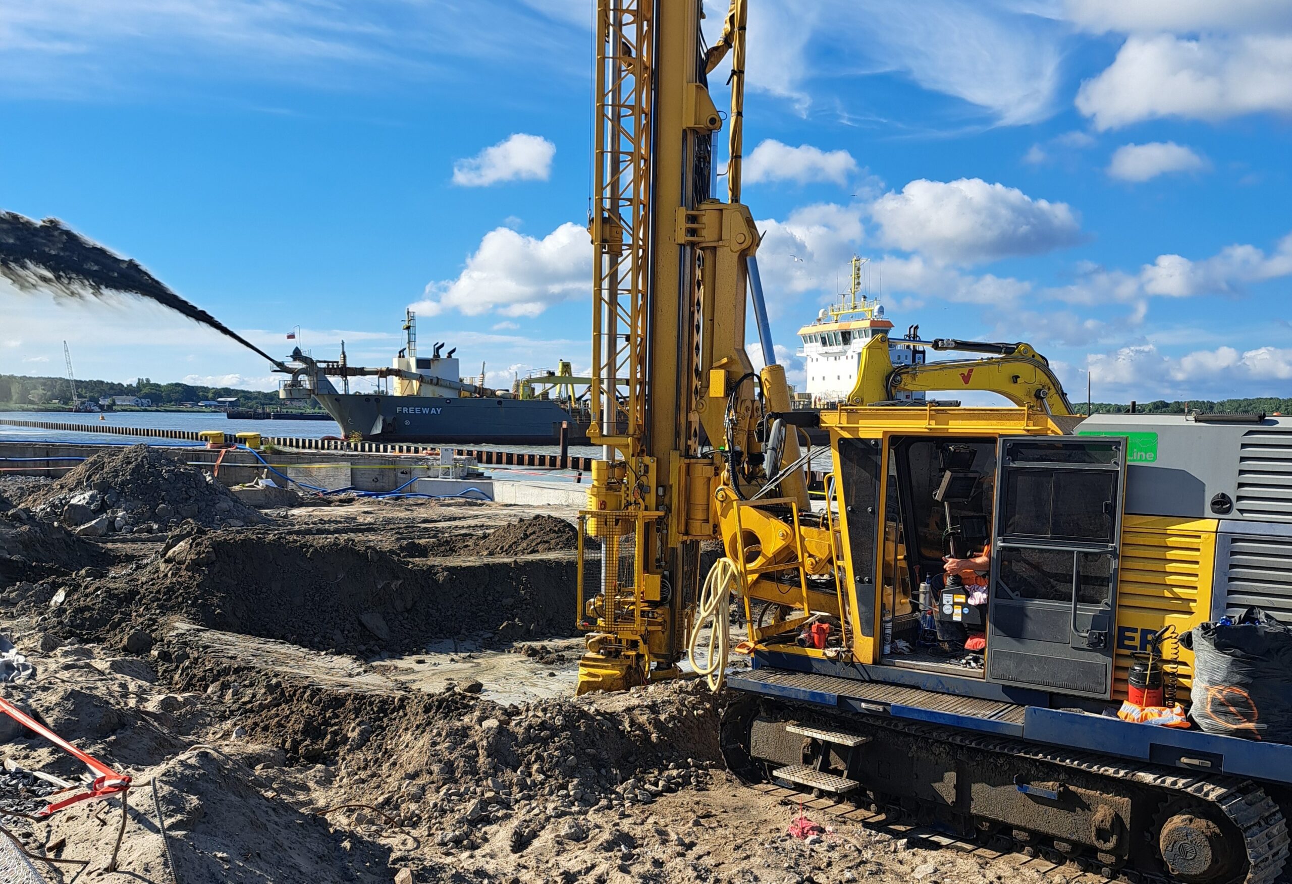 Budowa portu instalacyjnego w Świnoujściu, fot. Budimex