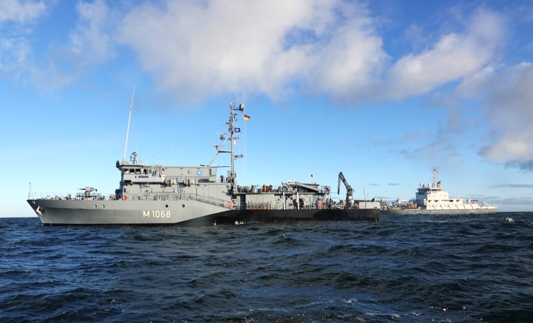 FGS Datteln and HNLMS Luymes conducted a boat transfer January 13th in the Baltic Sea to train and practice operational activities together, fot. MARCOM - NATO Allied Maritime Command,