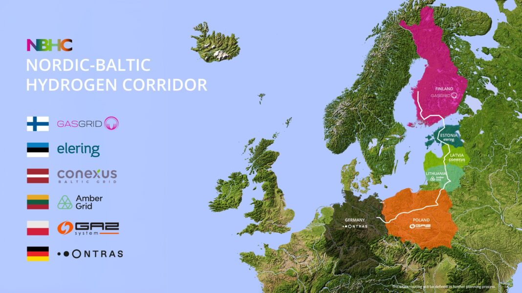 Nordycko-Bałtycki Korytarz Wodorowy, źródło: IPE
