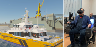 Flint Systems dostarczył na Litwę symulator statku CTV Fot. Flint Systems, Grafika: OffshoreWindPoland.pl