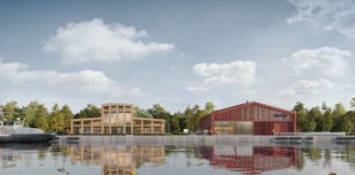 RDOŚ w Gdańsku kończy postępowanie ws. bazy serwisowej dla morskich farm wiatrowych Equinor Wizualizacja przyszłej bazy O&M w Łebie, fot. Equinor