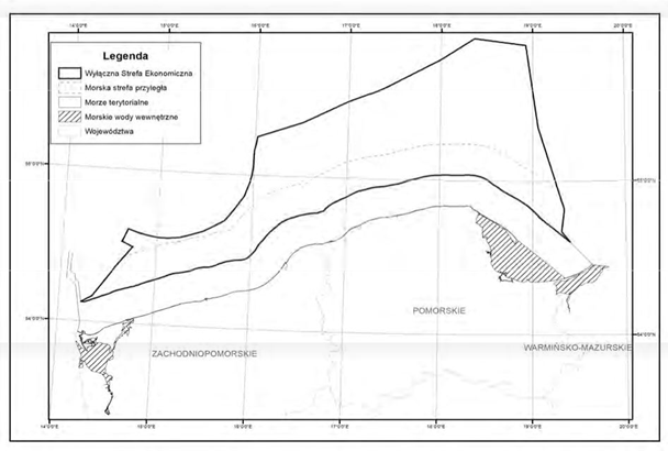 Polskie obszary morskie Bałtyku uwzględnione w aktualizacji zestawu celów środowiskowych dla wód morskich, źródło: Ministerstwo Infrastruktury