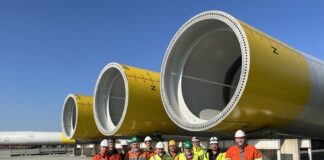 Steelwind Nordenham ukończył produkcję monopali dla morskiej farmy wiatrowej Baltic Power Monopale wyprodukowane dla MFW Baltic Power, fot, Steelwind Nordenham GmbH