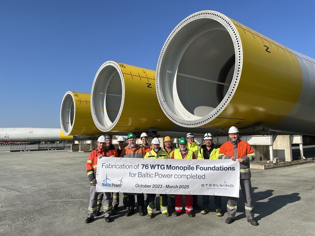 Monopale wyprodukowane dla MFW Baltic Power, fot, Steelwind Nordenham GmbH