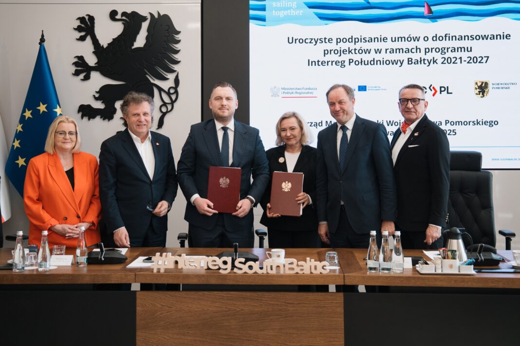 Podpisanie umów w ramach programu Interreg Południowy Bałtyk na lata 2021-2027, Fot. Agnieszka Baranowska