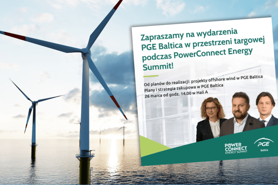 PGE Baltica podczas PowerConnect Energy Summit, Źródło: PGE Baltica, Adobe, Grafika: OffshoreWindpoland.pl PGE Baltica podczas PowerConnect Energy Summit, Źródło: PGE Baltica, AdobeStock, Grafika: OffshoreWindpoland.pl