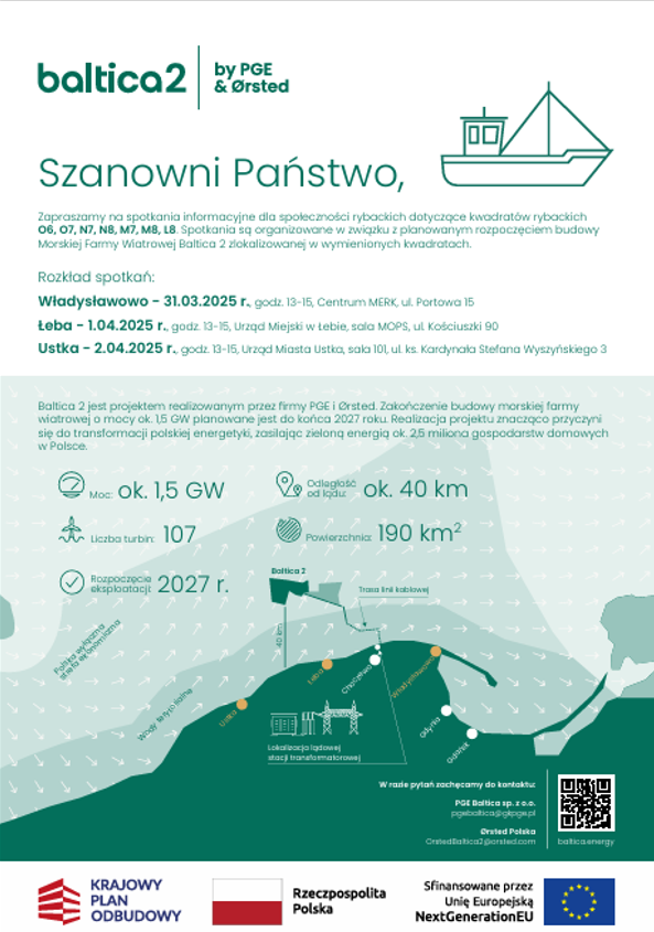 Zaproszenie na spotkanie informacyjne dla społeczności rybackiej