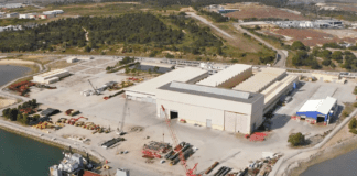 Etermar dostarczy konstrukcje pomocnicze fundamentów TP dla Baltica 2 Zakład Etemar w Setúbal w Portugalii, fot. Eterman