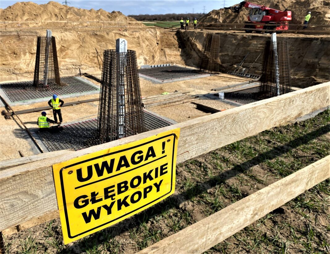 Budowa linii relacji Choczewo – Żarnowiec, fot. PSE Budowa linii relacji Choczewo – Żarnowiec, fot. PSE