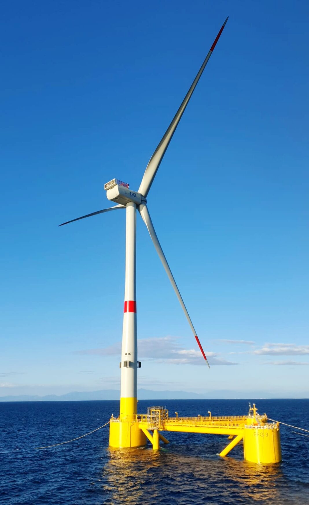 First Floating Wind Turbine Successfully Installed at Seafor the EFGL Project off Occitanie, France, fot. Ocean Winds