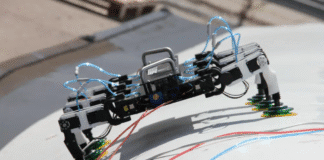 Wielka Brytania potrzebuje robotyków w sektorze offshore wind. Nowy raport ORE Catapult Robot na elemencie farmy wiatrowej, fot. BladeBUG