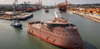 CRIST przekazał kolejny statek do stoczni w Norwegii. Jednostka będzie obsługiwać wiatraki Jednostka NB322, fot. Crist