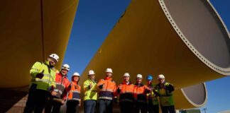 Pierwsza partia stalowych fundamentów dla Baltica 2 opuściła fabrykę Pierwsza partia monopali dla Baltica 2 opuściła halę produkcyjną, fot. PGE/Orsted