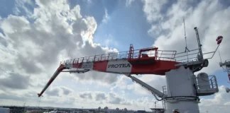 Protea zakończyła produkcję żurawi typu knuckle boom dla MFW Baltic Power Żurawie Knuckle Boom dla MFW Baltic Power,fot. Protea